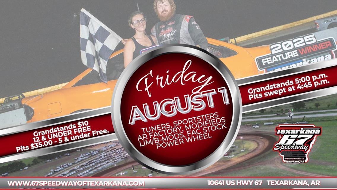 Upcoming Event - Friday, August 1st