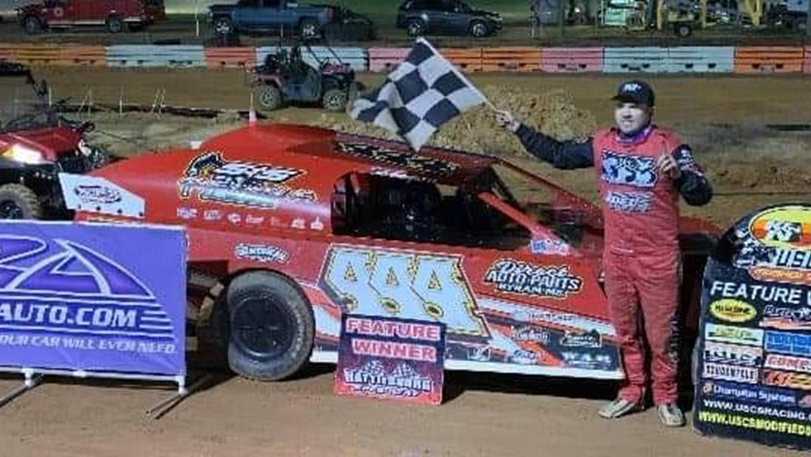 Brooks Strength wins USCS Outlaw Modified Series 2021 opener at Hattiesburg on Friday 2/26