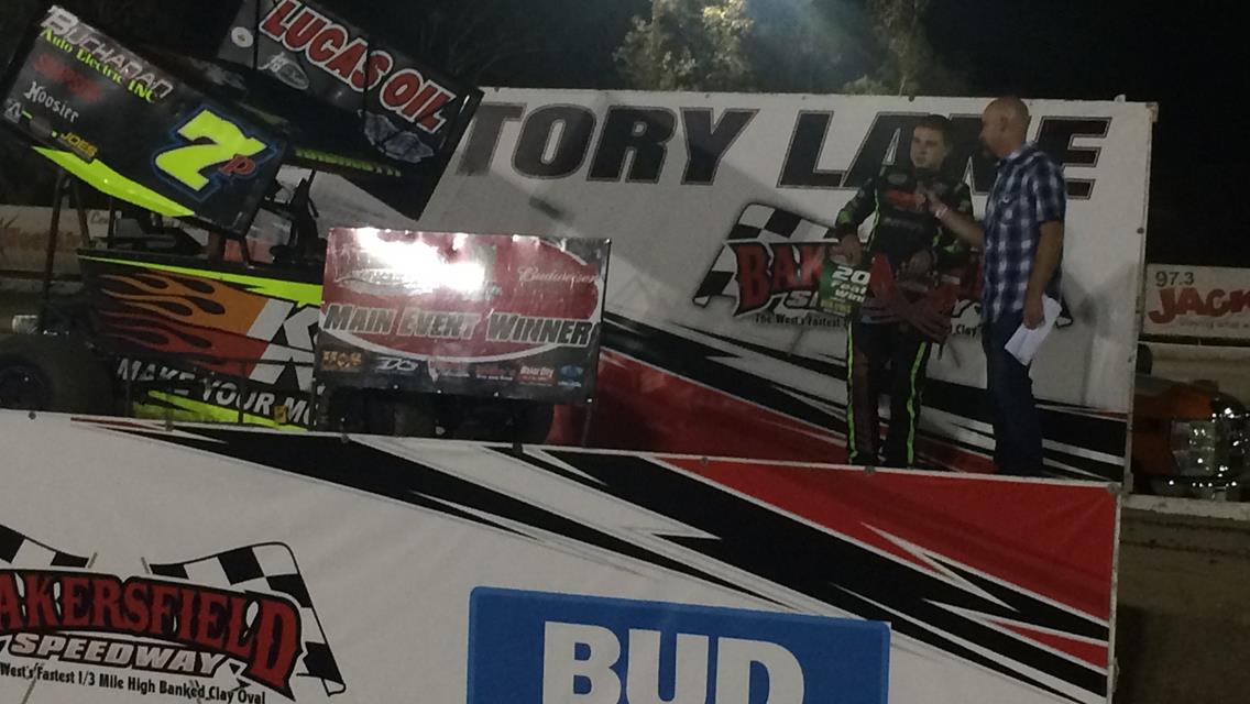 Got the WIN at Bakersfield Speedway USAC race