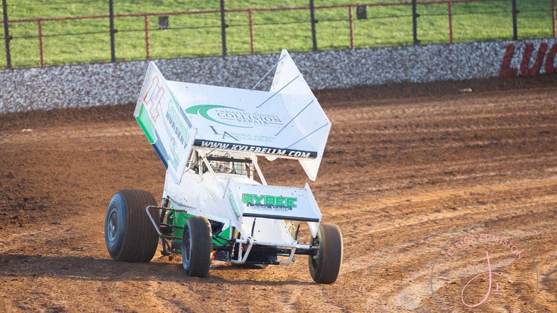 Bellm at Lake Ozark Speedway on Saturday after another Podium Run