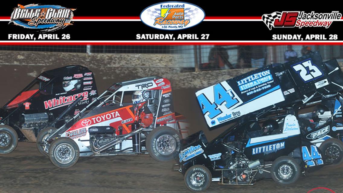 Triple-header on Tap for National Midgets, Micros Slated for Belle-Clair