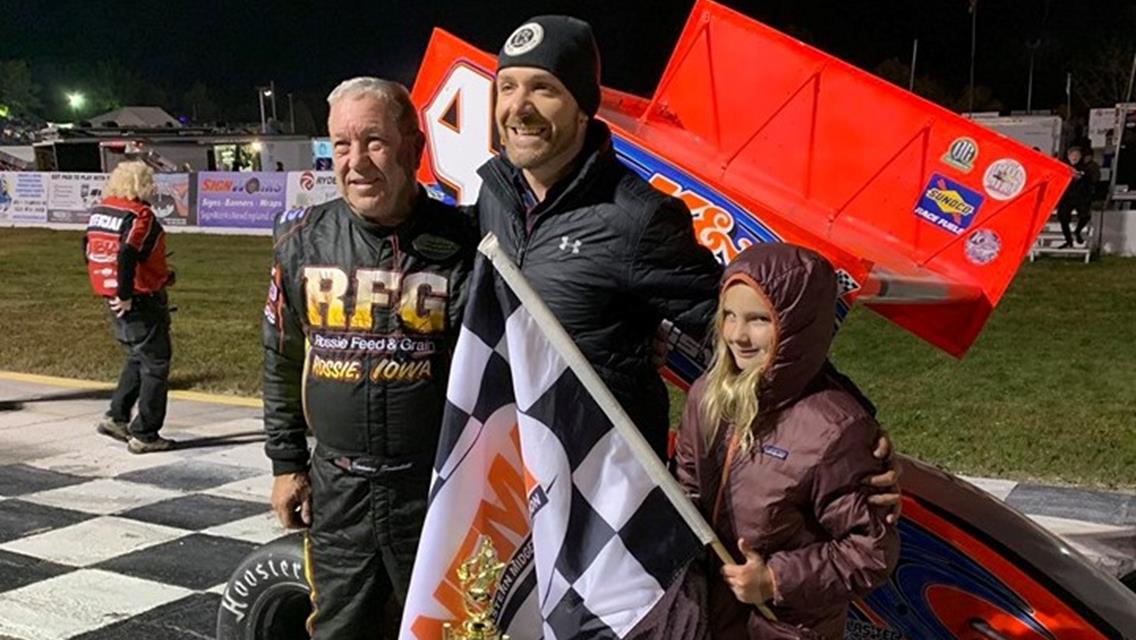 Sammy Swindell Earns First Career Pavement Winged Midget Victory to Extend Winning Streak to 49 Straight Years
