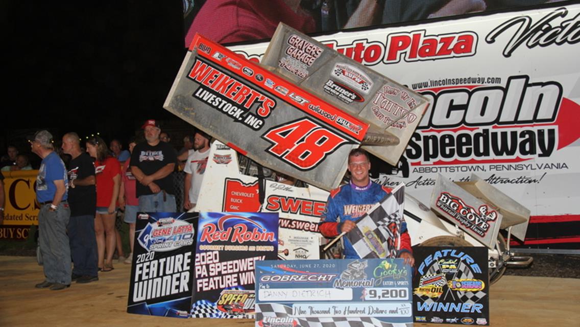 DIETRICH WINS ELECTRIFYING GOBRECHT MEMORIAL; Kearchner Gets 1st Legends Win