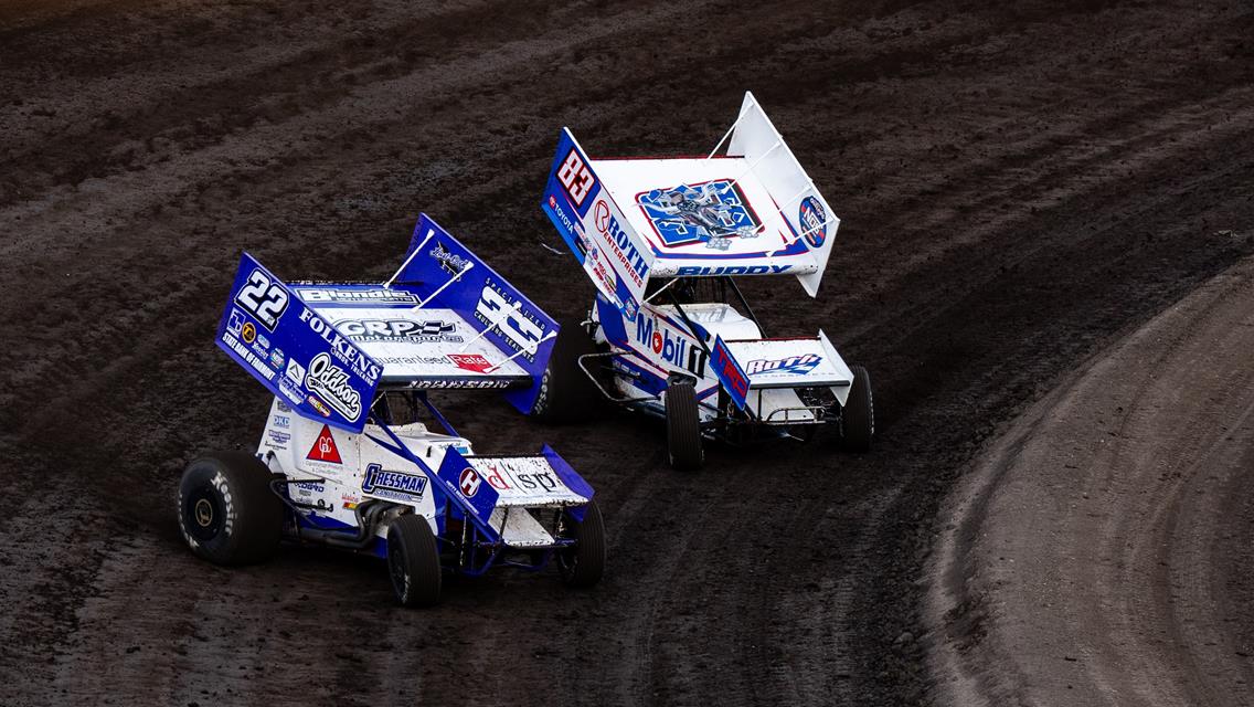 Kaleb Johnson Shows Speed Early During World of Outlaws Race at Huset’s Speedway