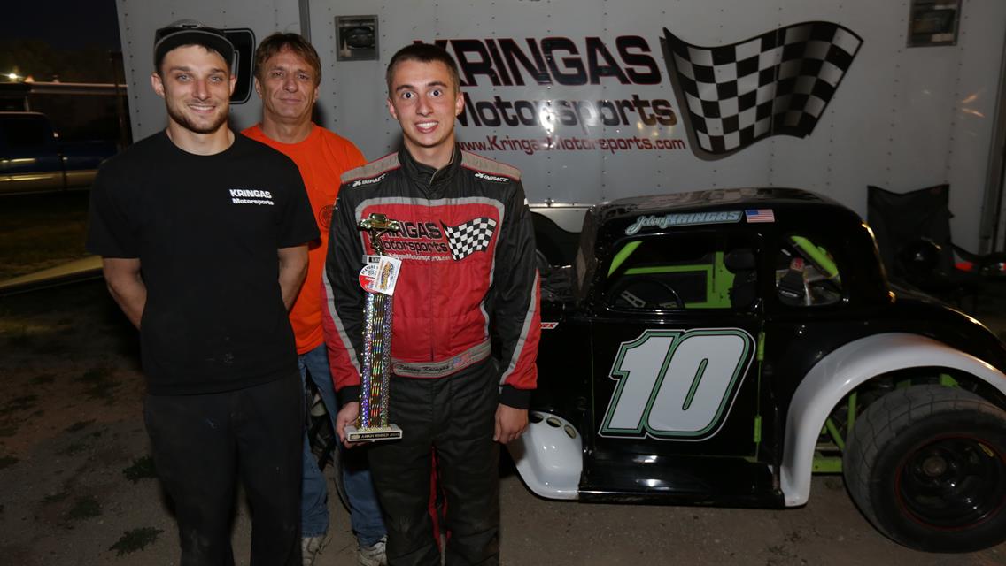 Johnny Kringas celebrates his 2nd victory of the 2015 Season