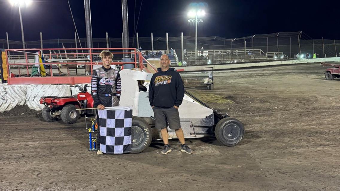 Jakeb Boxell Earns Win in POWRi IMRA Victory at Macon Speedway