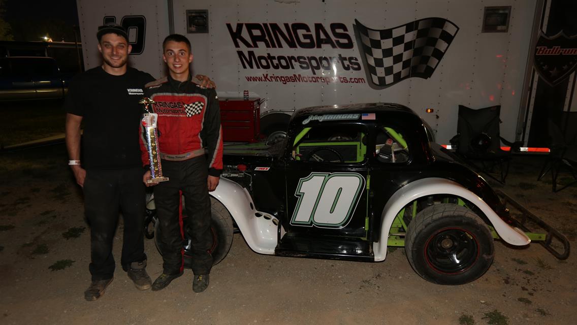 Johnny Kringas celebrates his 2nd victory of the 2015 Season