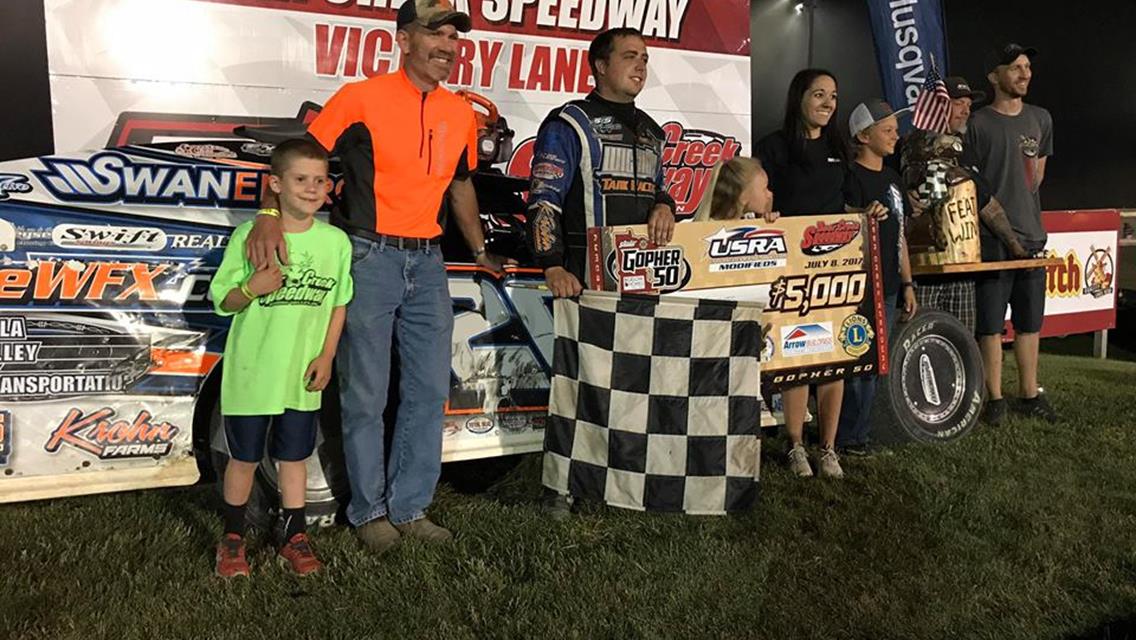 Sanders Scores Gopher 50 Modified Title