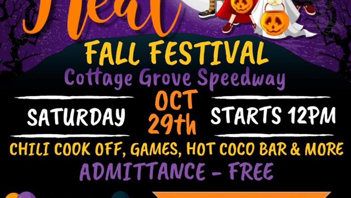 COTTAGE GROVE SPEEDWAY IS A SPOOKTACULAR PLACE TO BE!!