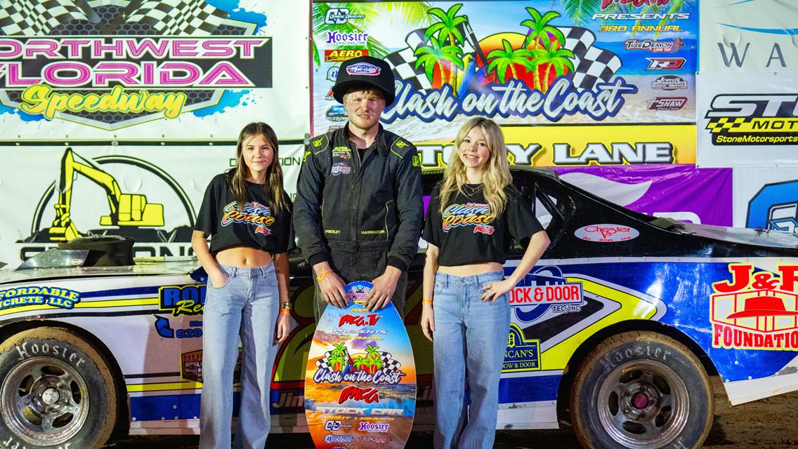 Harrington Claims First Career Clash Victory in Close Three-Wide Finish
