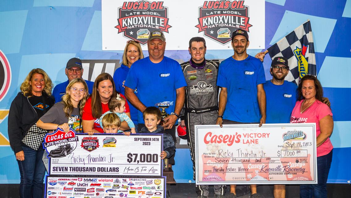 Thornton’s Last Lap Pass Nets Knoxville Preliminary Victory