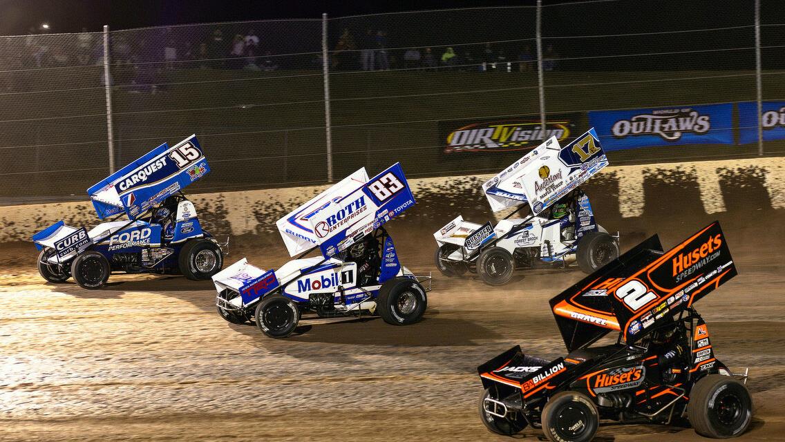 Huset’s Speedway Welcomes Outlaws for Huset’s Hustle Pres. by Folkens Brothers Trucking &amp; BillionAuto.com Huset&#39;s High Bank Nationals Pres. by MENARDS