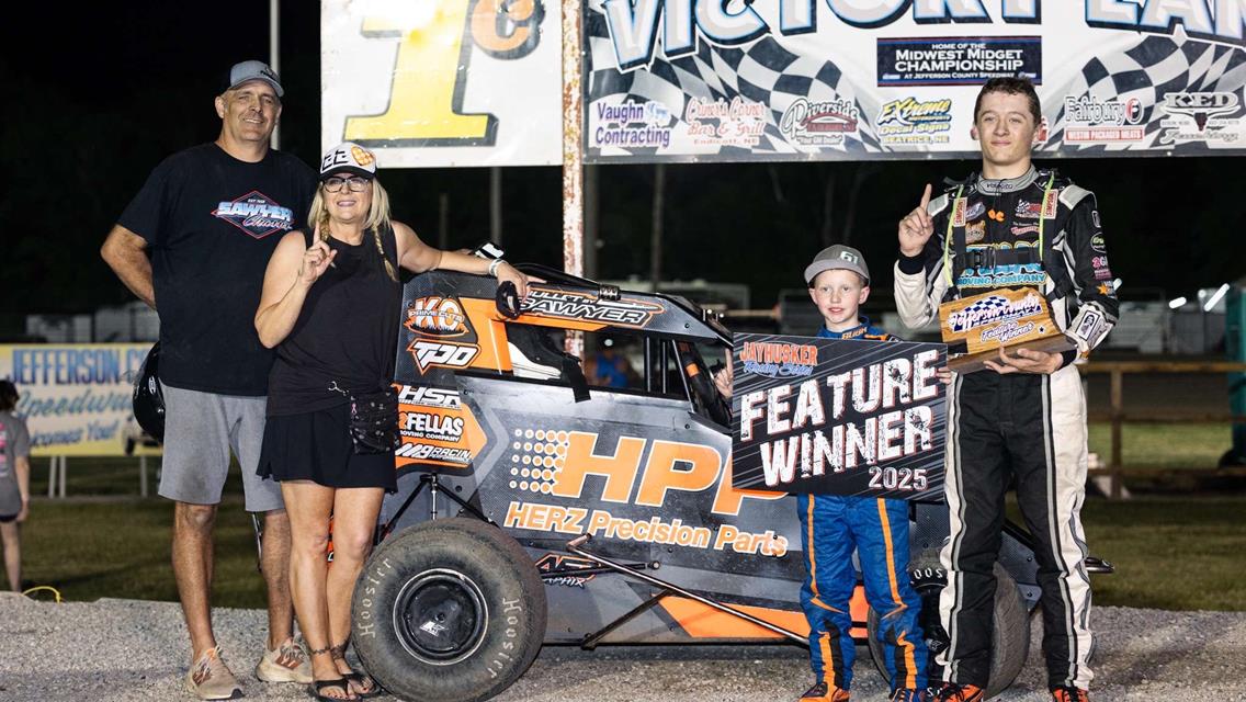 Soares, Gossard, and Roberts Race to Victory in NOW600 Jayhusker Region Action at Jefferson County Speedway!
