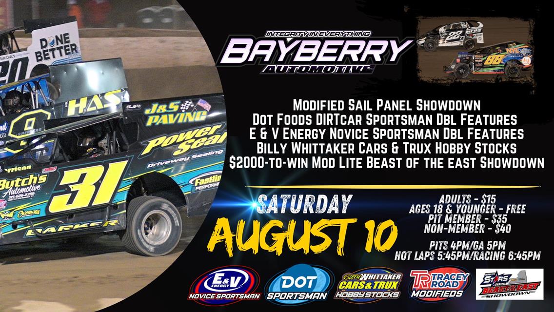 Mods with Sail Panels, Mod Lite Beast of the East, and Double Features Highlight busy August 10 Slate