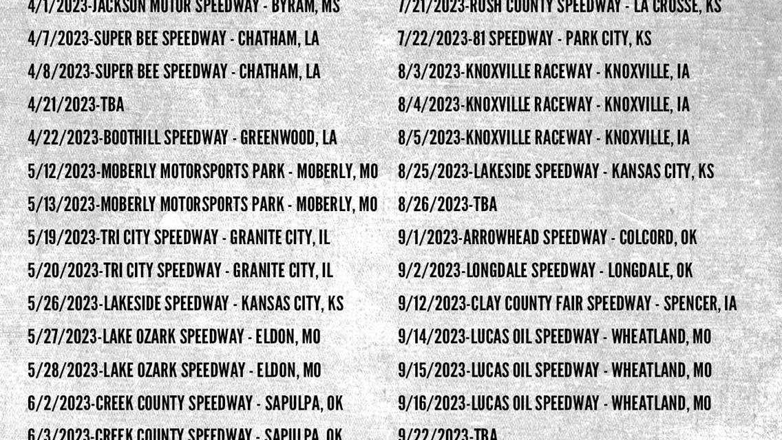 Lucas Oil American Sprint Car Series Sets 48 Dates in 2023