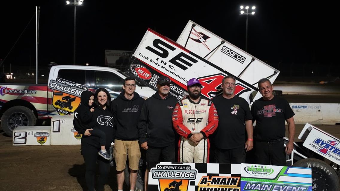 Dominic Scelzi Earns First Win of the Season During SCCT Show at Merced Speedway