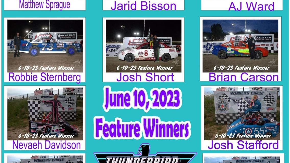 Congratulations to our Feature Winners for June 10, 2023