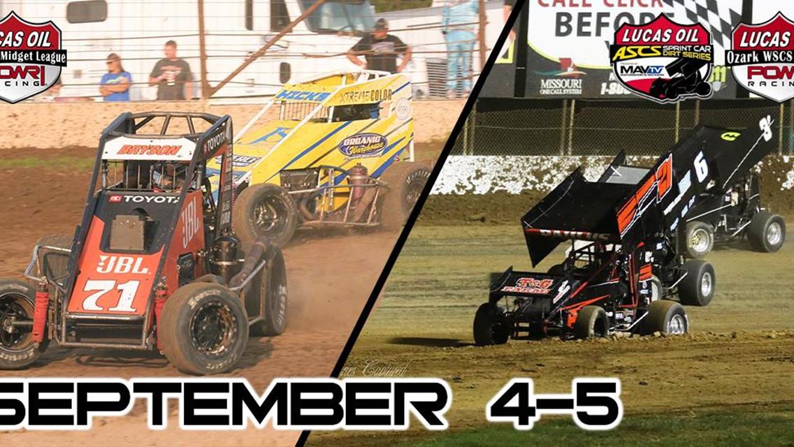 12th Annual Lake Ozark Speedway 360 Nationals Set for Labor Day Weekend Event