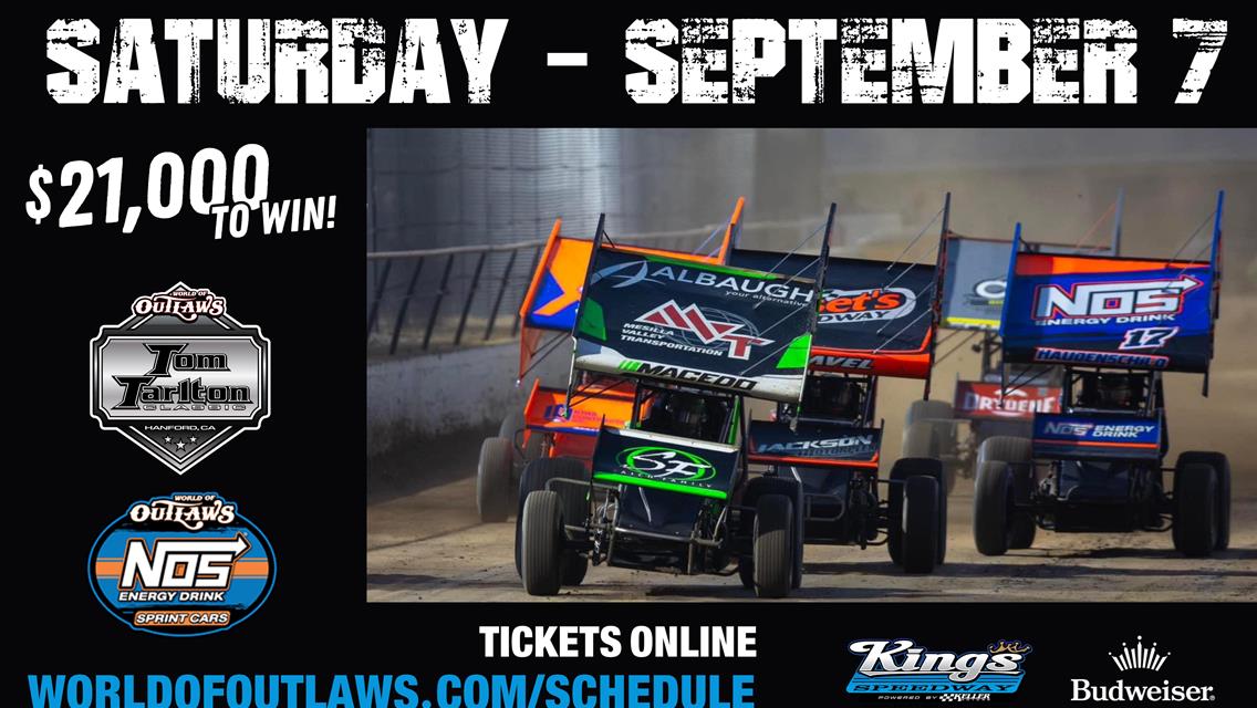 WORLD OF OUTLAWS / TOM TARLTON CLASSIC - SAT. SEPT 7