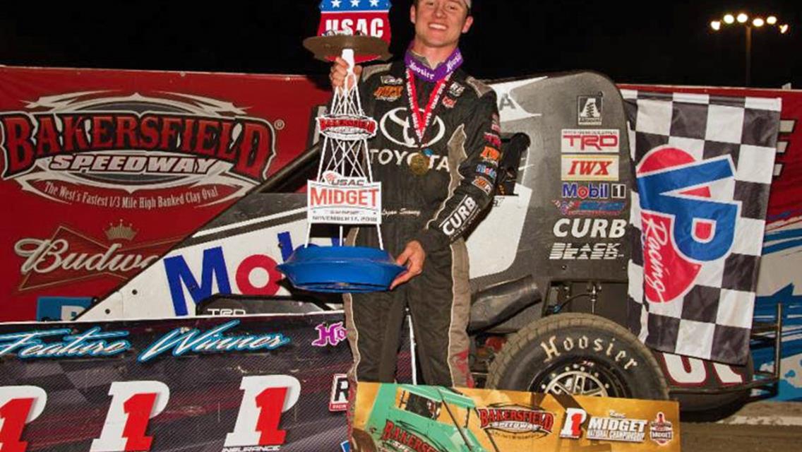Seavey wins at Bakersfield, Clinches USAC National Midget title