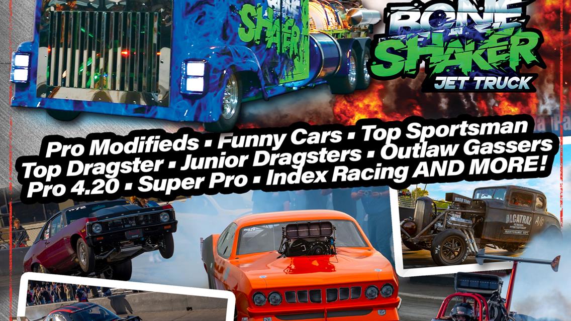 Spring Throwdown in T-Town Featuring Bone Shaker 18000hp Jet Semi, the Fastest Pro Mod and Funny Cars in the WORLD for FREE TICKETS!