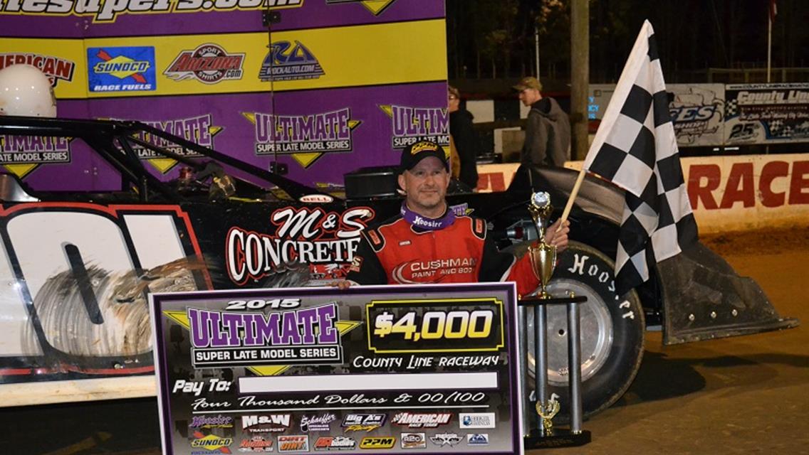 Roberts Takes Another Ultimate Super Late Model Victory at County Line