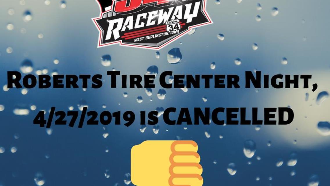 4/27/2019 CANCELLED - RAIN OUT