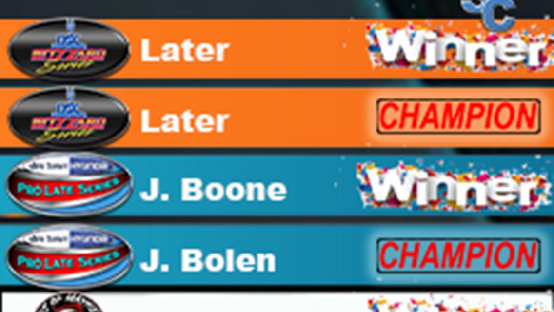 Boone wins PLM 100; Bolen is Champion