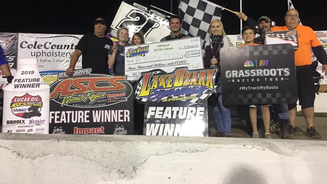 Price Picks Up Second ASCS Win of 2019 at Lake Ozark Speedway