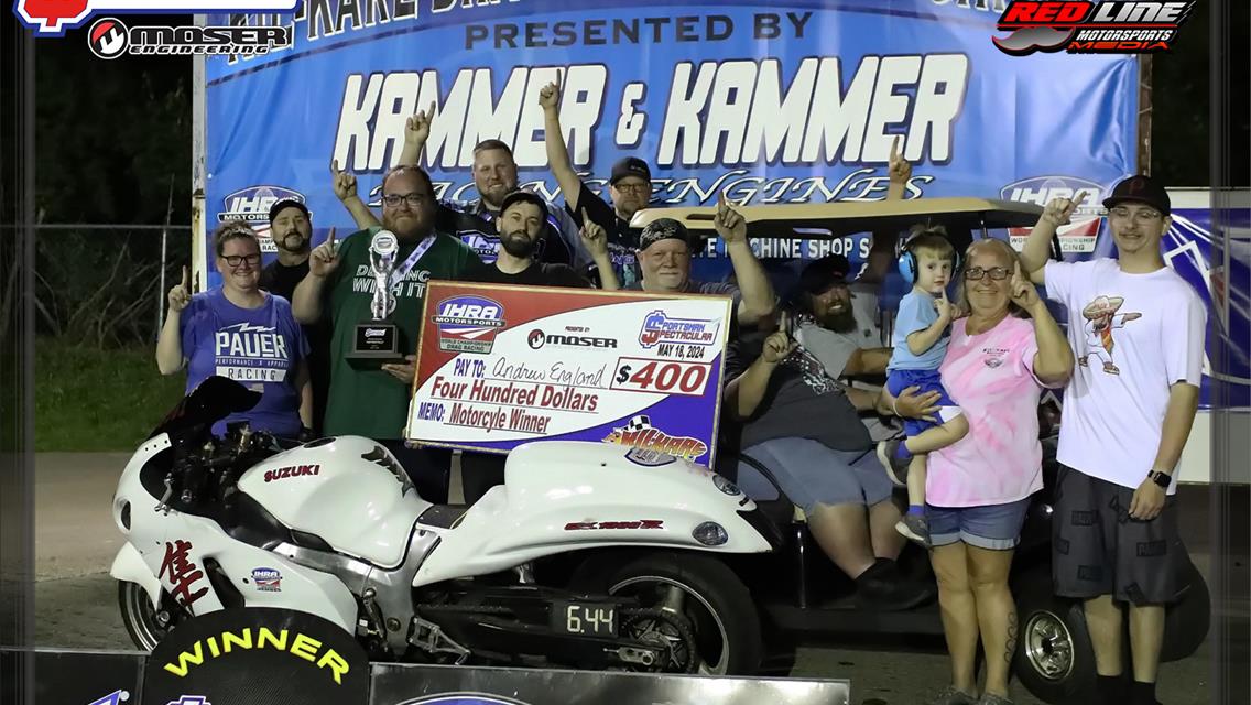 Hoskins, Shade, Groff, England, Cromer Earn IHRA Sportsman Spectacular presented by Moser Engineering Wins at Kil-Kare Raceway