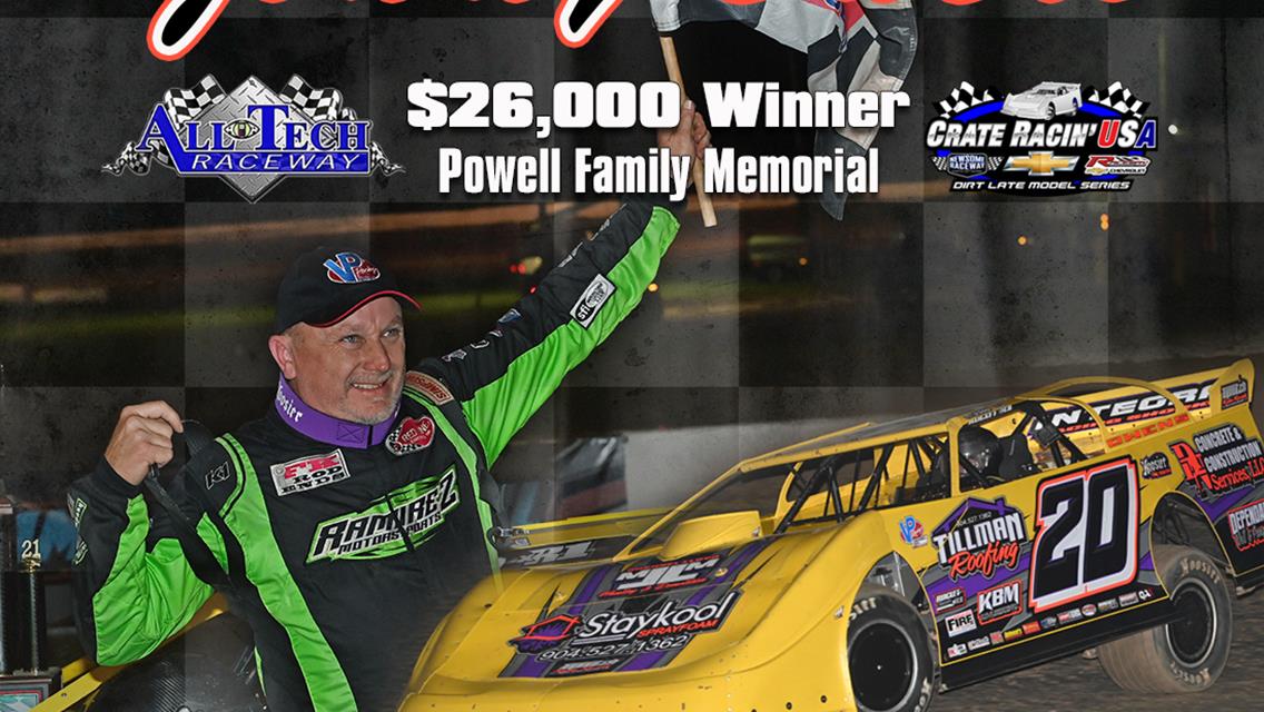 Owens Collects $26,000 in Powell Family Memorial