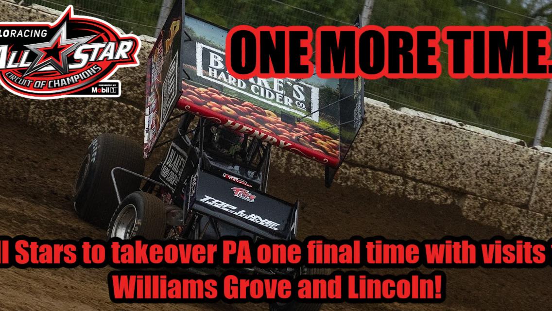 All Stars to takeover Pennsylvania one final time with visits to Williams Grove and Lincoln