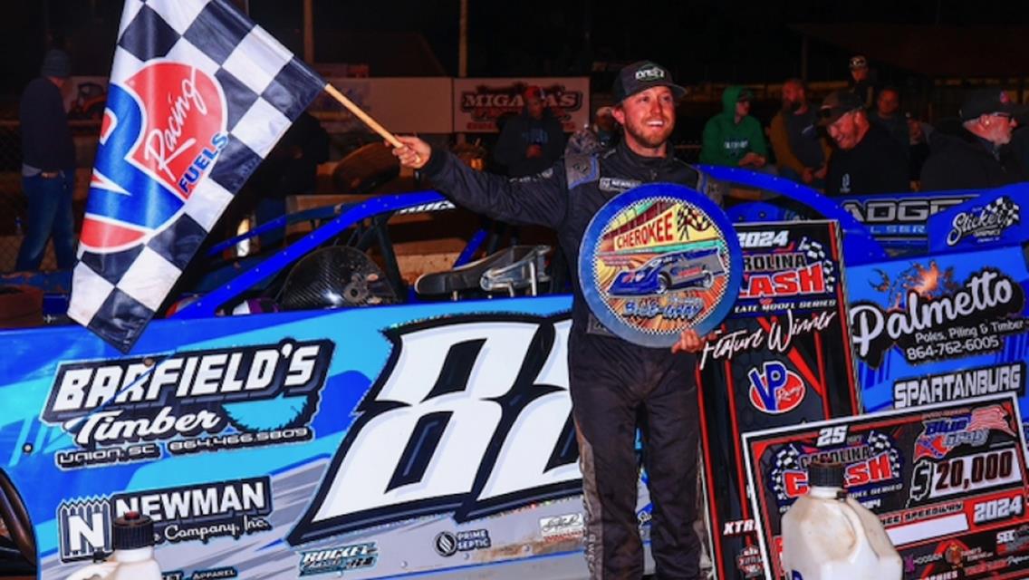 Cherokee Speedway (Gaffney, SC) – Carolina Clash Super Late Model Series &amp; Mid-East Super Late Model Series – Blue/Gray – November 17th, 2024. (ZSK Photography)