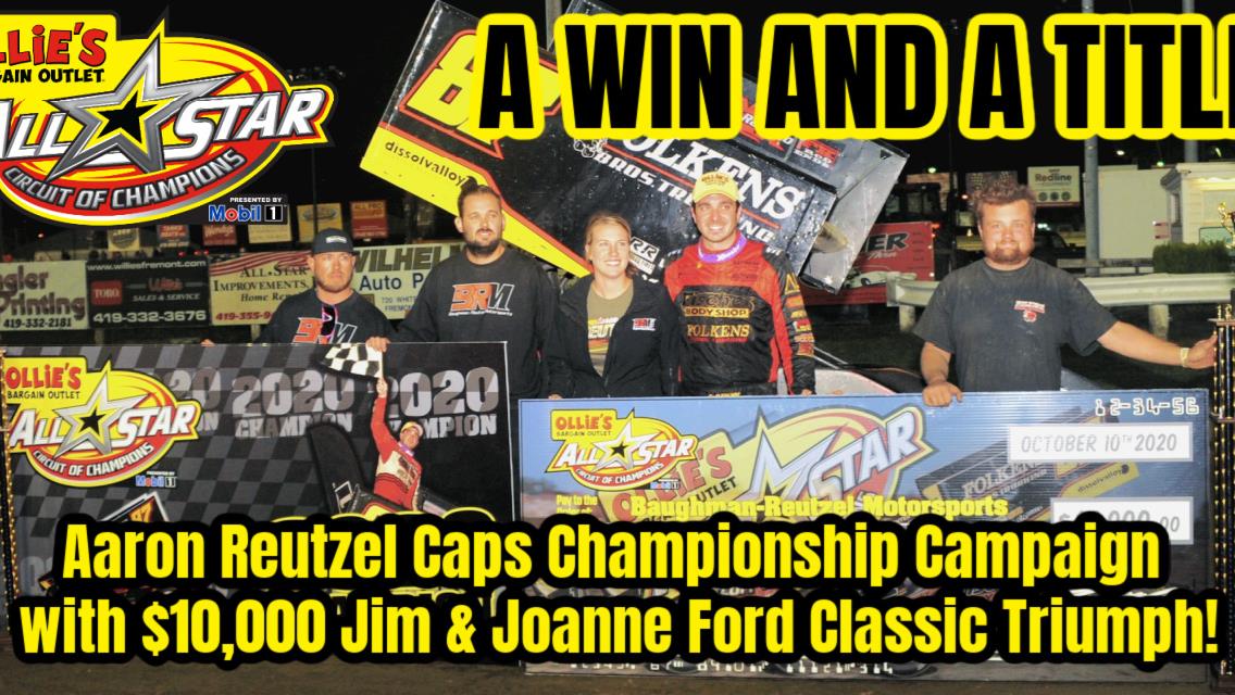 Aaron Reutzel concludes 2020 All Star championship season with $10,000 Jim &amp; Joanne Ford Classic triumph