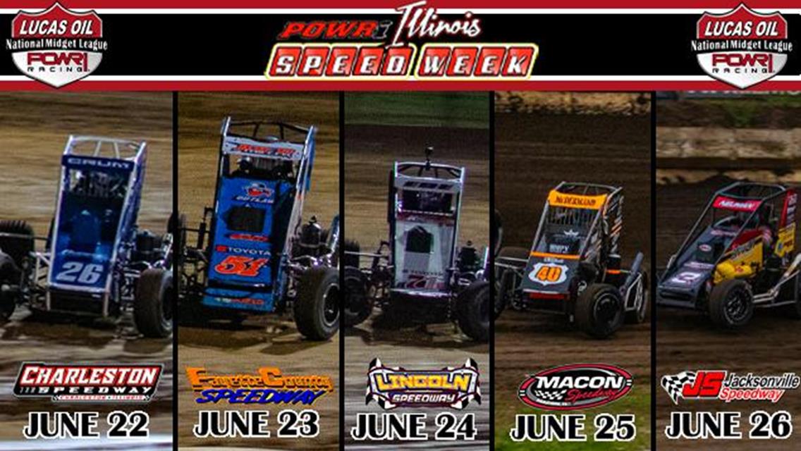 Ninth Annual Illinois SPEEDWeek Approaches for POWRi National Midget League