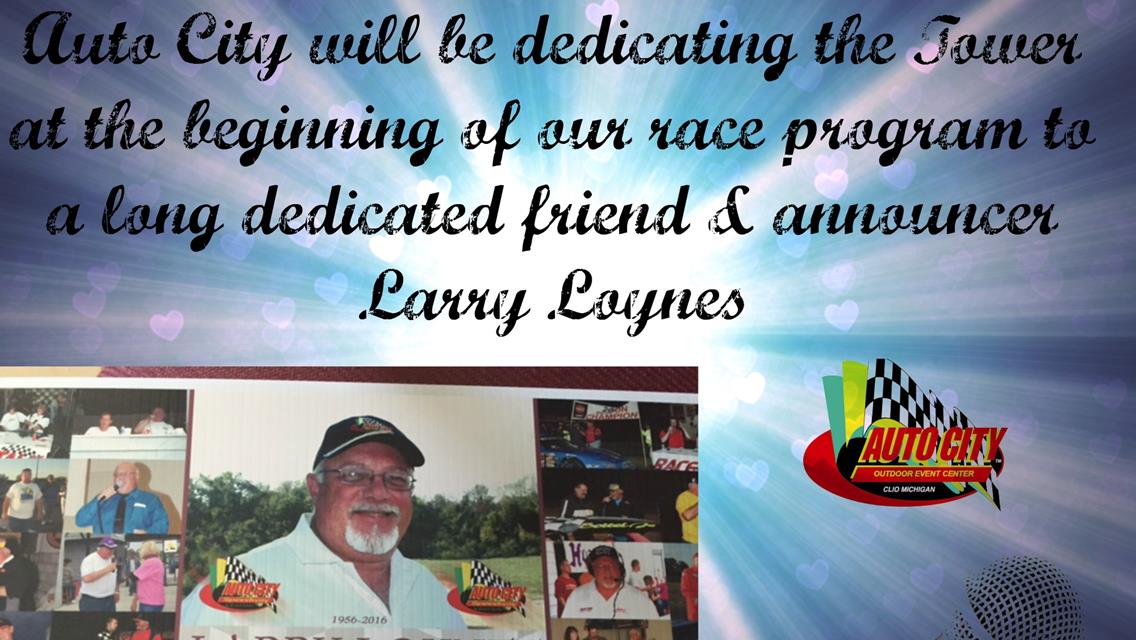 Tower dedication to Larry Loynes