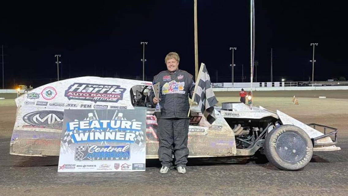 Victory Lane at Central Arizona Speedway on January 22, 2022.