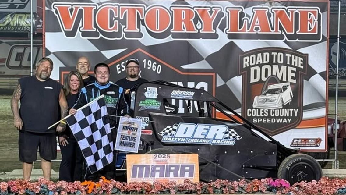 Sparks Takes Wild MARA Title Battle And England Wins At Coles County Speedway