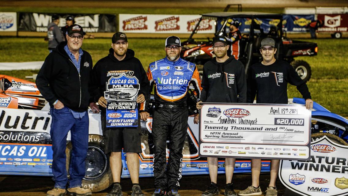 Davenport wires field to complete MLRA Spring Nationals sweep at Lucas Oil Speedway