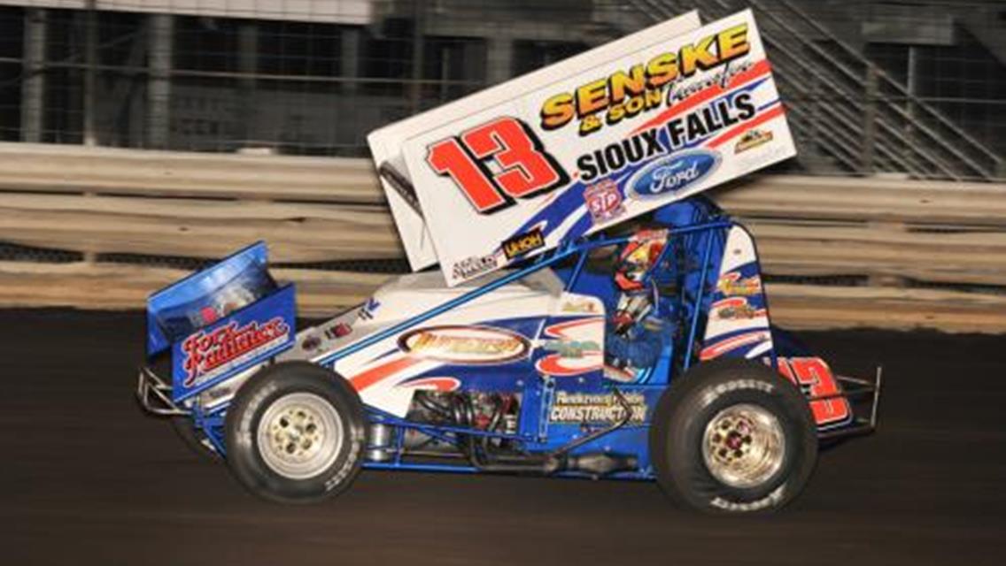 Mark heading down the backstretch at Knoxville