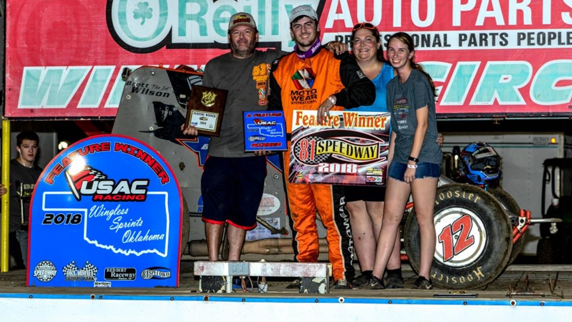 WILSON WINS WINGLESS SPRINTS OKLAHOMA FEATURE AT 81