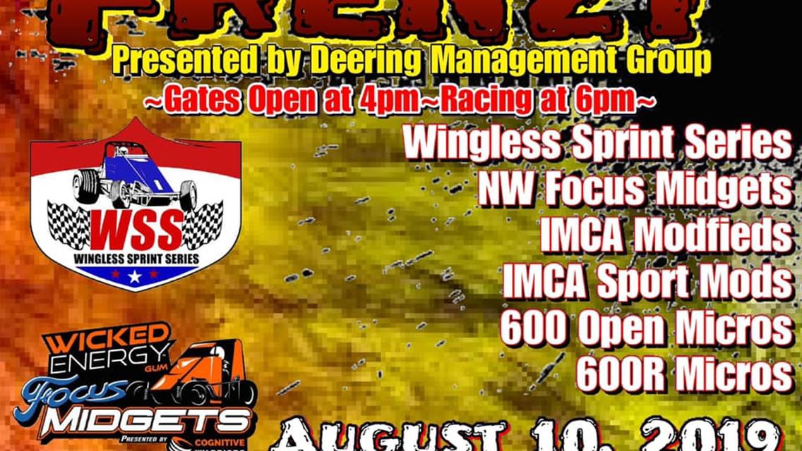 Deering Management Group Presents Open Wheel Extravaganza At SSP On Saturday August 10th