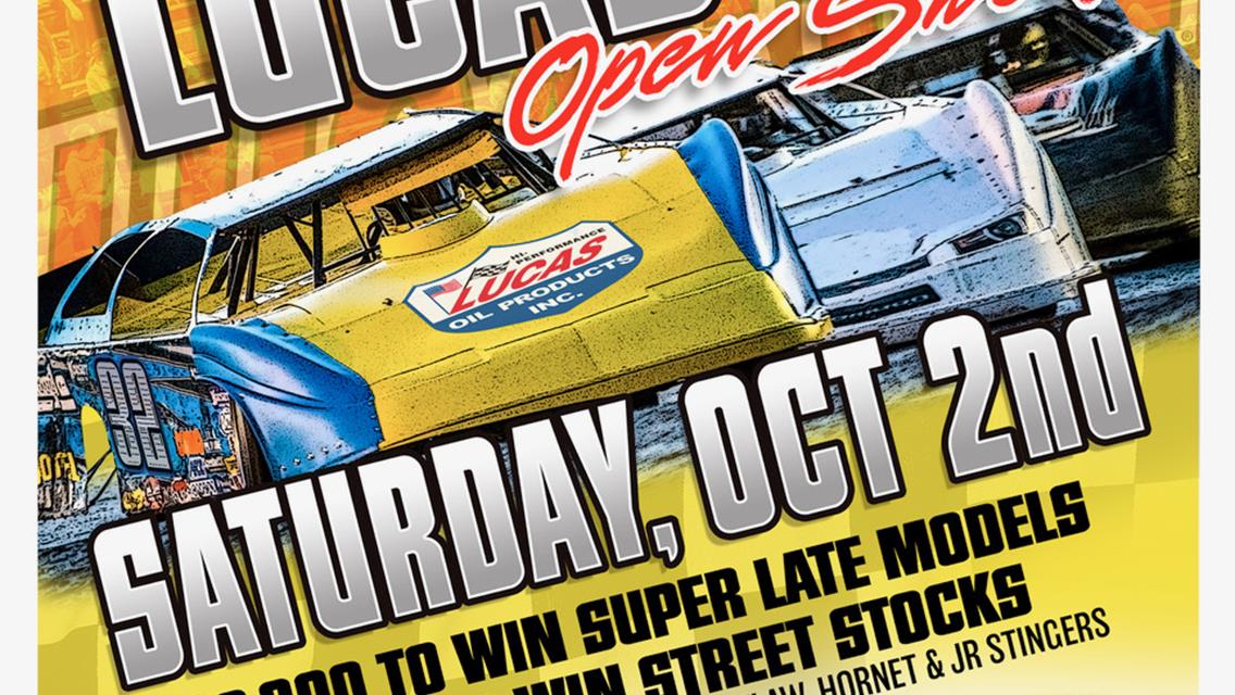 Driver Info Lucas Oil Open Show October 2nd