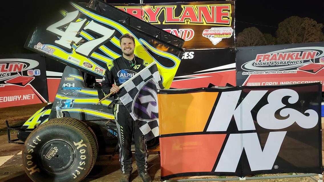 RIGGINS OUTDUELS STENHOUSE FOR USCS CAROLINA SPEEDWAY WIN