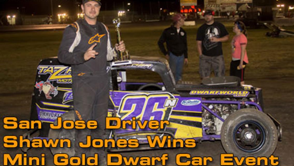 San Jose Driver Shawn Jones Wins Mini Gold Dwarf Car Event