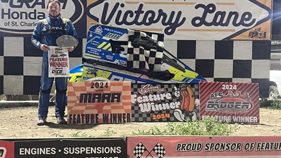 Kluever Takes Badger Midget Series/MARA Co-Sanctioned Event at Sycamore Speedway