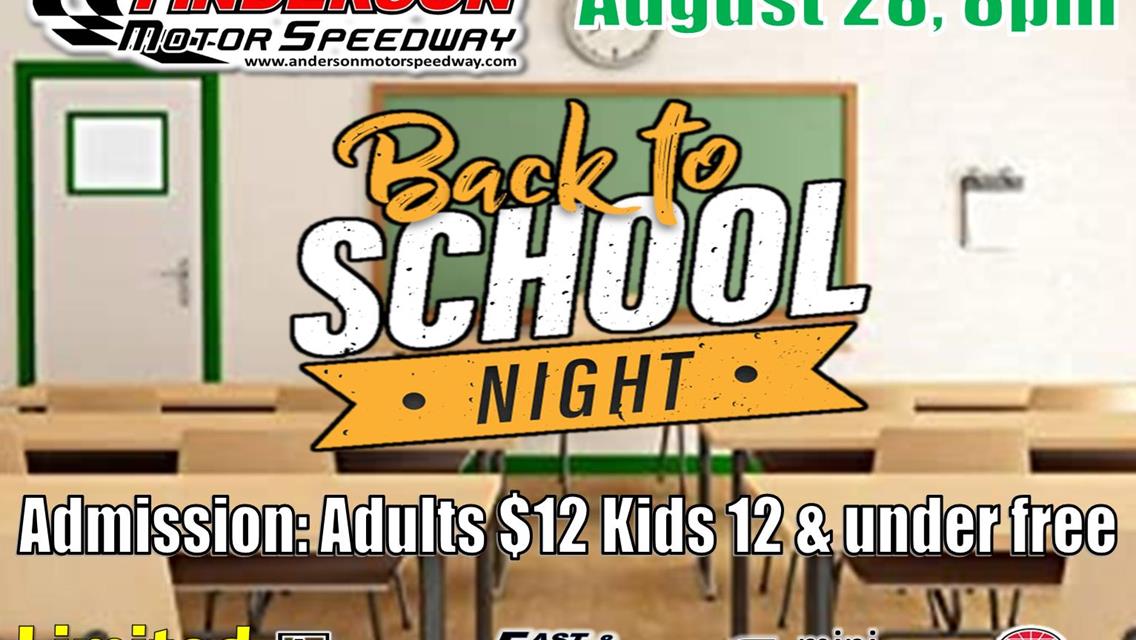 NEXT EVENT: Back To School Night Friday August 28, 8pm
