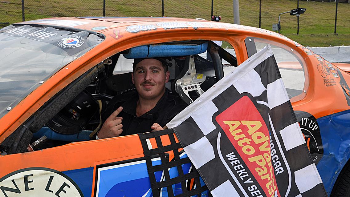 Thibodeau Celebrates First Sportsman Modified Victory