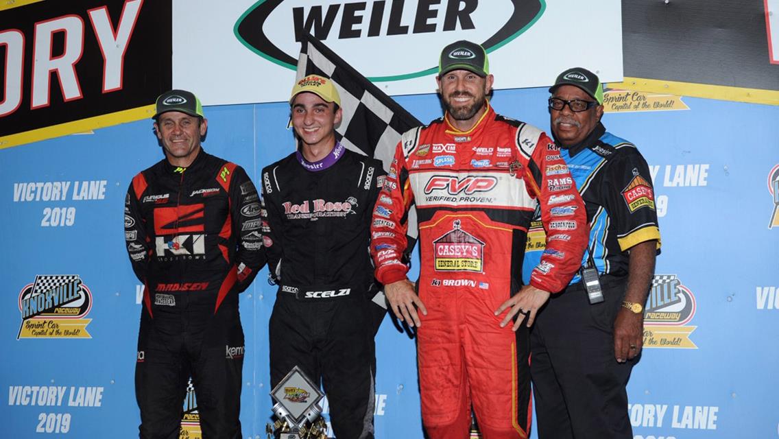 Gio Scelzi flies All Star checkers at Knoxville