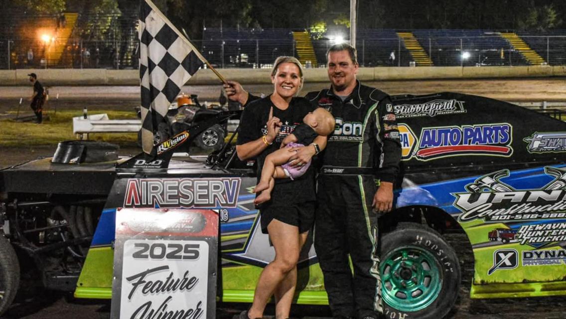 Dillon Knight captured his eighth win of the season with a strong performance at Riverside International Speedway on Saturday, September 13.